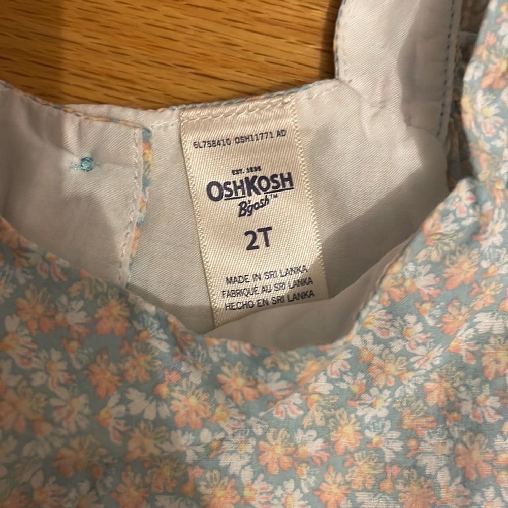 Okosh bigosh 2t floral summer dress